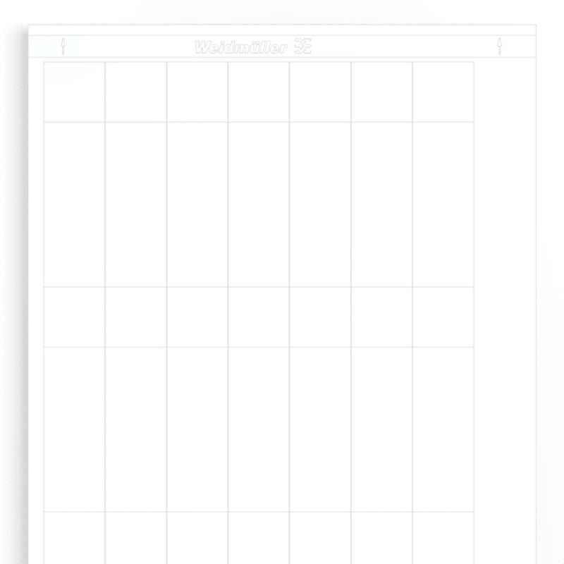 1768400000 - Self-Adhesive Polyester Label Sheet 25.4x95mm for Cables  (Pack of 10)