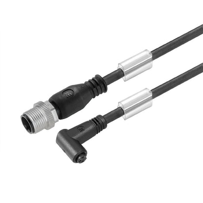 9457570080 - 0.8m PUR Sensor/Actuator Cable with 3 Poles 90-Degree Design