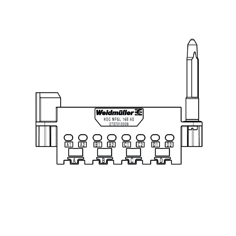 2737010000 - 6-Size ModuPlug with Zinc Build and Long Guiding Pin