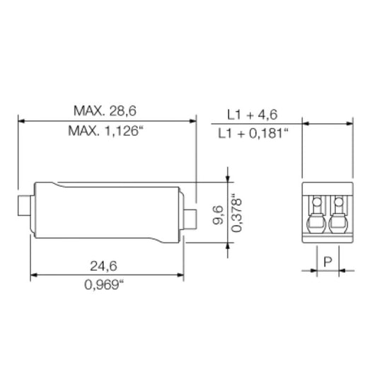 1934660000 - 3.50mm PCB Terminals, 2 Poles, PUSH IN Mechanism  (Pack of 100)