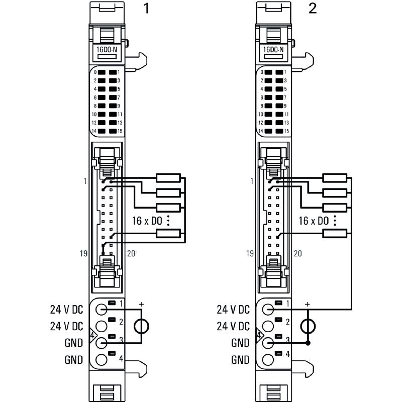 1315450000 - 16 Output Remote I/O Module, IP20 Rated for PLCs