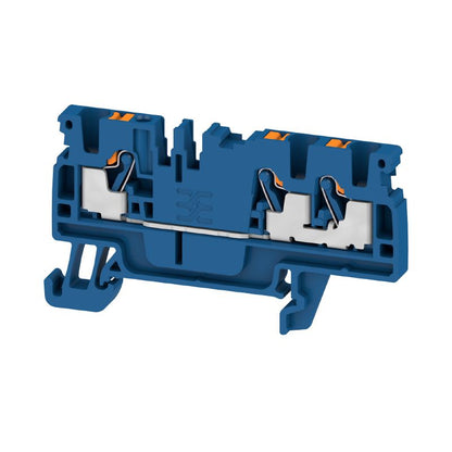 2534690000 - 2.5mm² PUSH IN Feed-Through Terminal, Dark Blue  (Pack of 100)