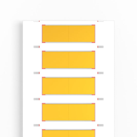 2437680000 - Yellow Cable Markers 3.2-9.5mm, Halogen-Free, 1000 Rolls  (Pack of 1000)