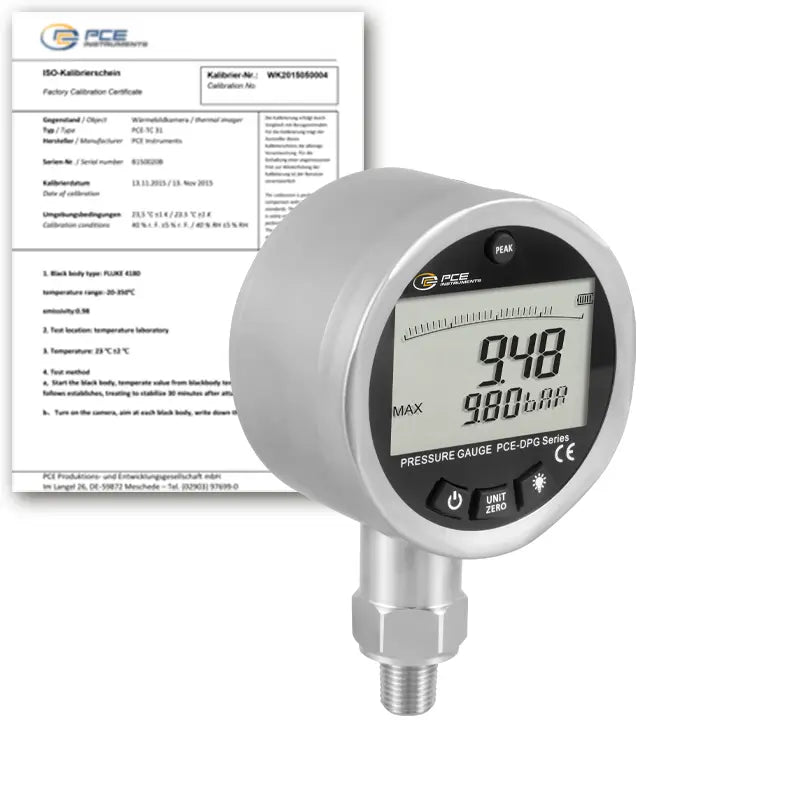 PCE-DPG 10 - 2.5" Digital Panel Meter for Accurate Pressure Monitoring