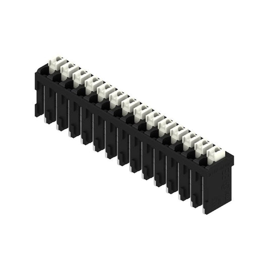 1870030000 - 3.81mm Black PCB Terminals with 14 Poles, 180° Angle  (Pack of 10)