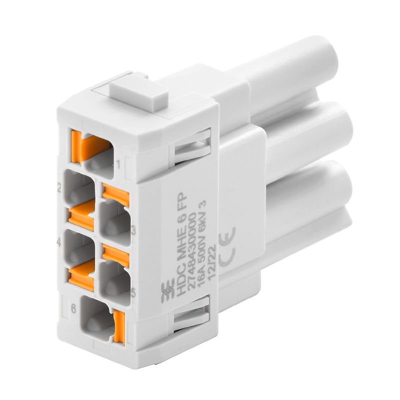 2748430000 - 6-Pole Signal Module, 500V, 16A, RoHS Compliant