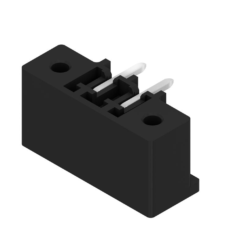 1036990000 - 3.81mm 2-Pole Black PCB Connector with Flange, 270°  (Pack of 50)