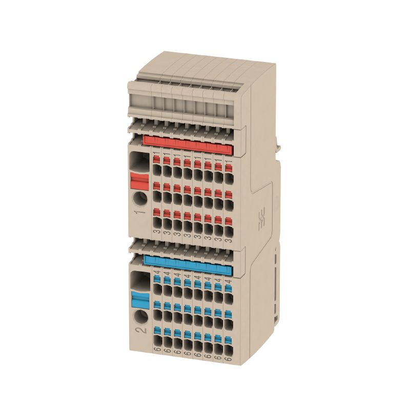 2506380000 - 6mm² Modular Terminals, 41A, Dark Beige, Push In System