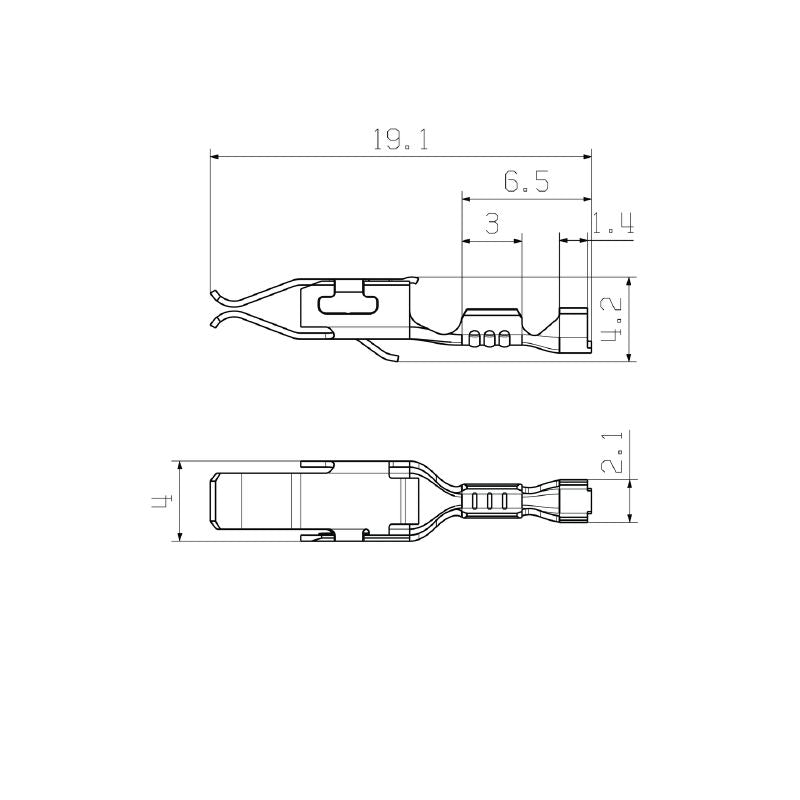 1625520000 - Crimp Contact PCB Connector, 1 mm² Max Clamping, Silver  (Pack of 3000)