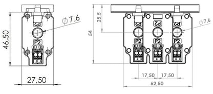 2525160000 - ROHS Compliant 10mm Snap-On Device, Lightweight & Temperature Resistant