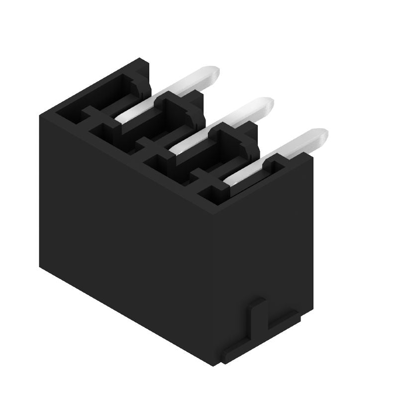 1036490000 - 3-Pole 3.81mm Male PCB Connector, 270° Angle, Black  (Pack of 50)