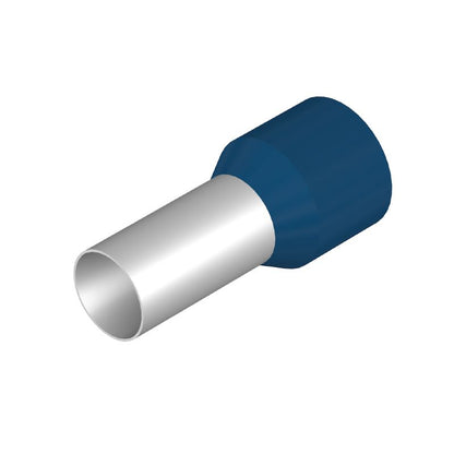 9019340000 - 36mm Blue Wire End Ferrule, 15mm Collar Diameter  (Pack of 50)