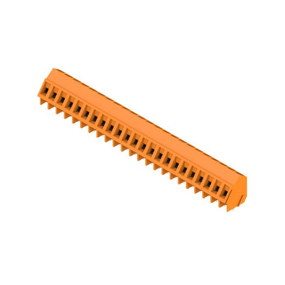 1234030000 - 5mm PCB Terminal, 23 Poles, 135° Angle, Orange Solder Pin  (Pack of 50)