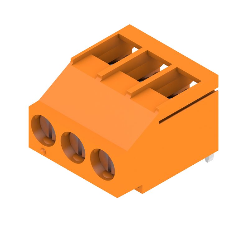 1994240000 - 3-Pole 5.00mm PCB Terminal, 180° Orientation, Orange  (Pack of 114)