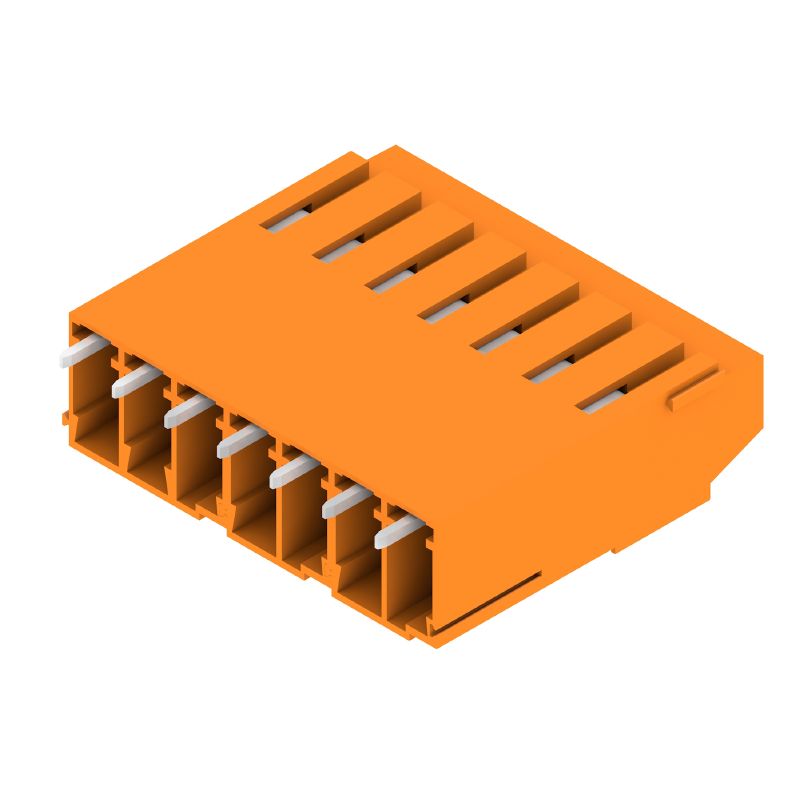 1975300000 - 5mm PCB Terminal, 7 Poles, 90° Angle, 3.2mm Pin  (Pack of 50)