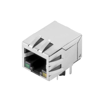 2544510000 - 90° RJ45 Transformer Jack with 10 Poles, Nickel Shield  (Pack of 120)