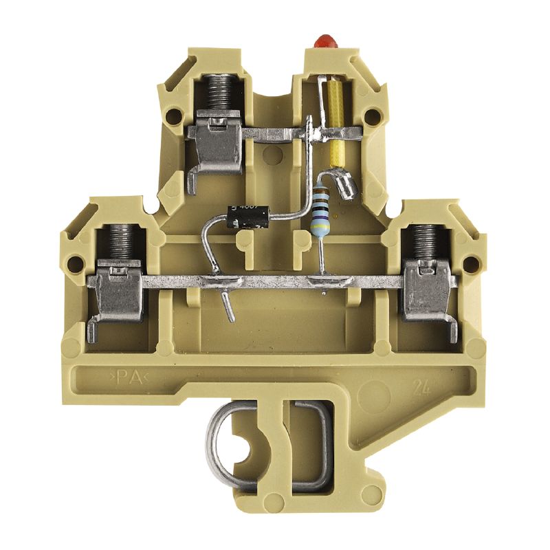 0210160000 - Beige 2-Level Terminal Block, 4 Connections, 24V DC  (Pack of 25)