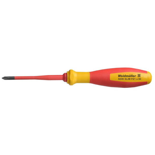2749670000 - VDE Insulated 80mm Pozidriv Screwdriver, Size 1
