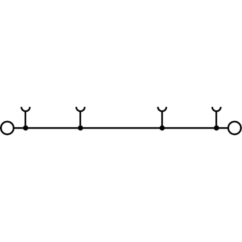 2663330000 - 50 mm² PUSH IN Feed-Through Terminal, 150 A, 1000 V  (Pack of 5)