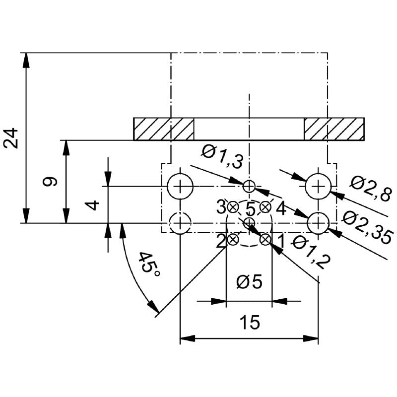 2423570000 - IP67 M12 Connector with 4 Poles for Dust and Moisture Resistance  (Pack of 10)