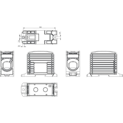 2502870000 - Green Distributor Terminal, 300 mm², 520 A, Snap-On Installation
