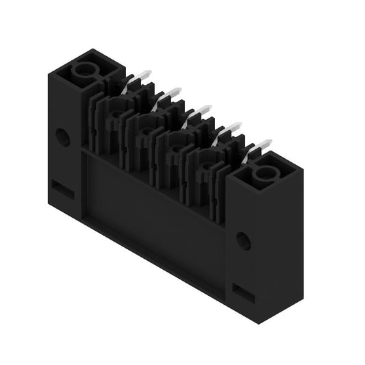 1931400000 - 7.62mm 5-Pole Black PCB Connector with Clip-On Flange  (Pack of 30)