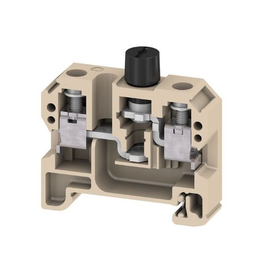 0501600000 - Dark Beige Screw Connection Fuse Terminal for TS 35 Rails  (Pack of 20)
