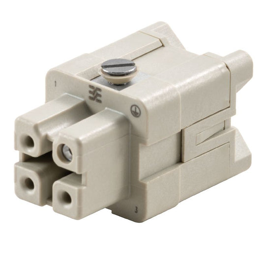 1498200000 - 3-Pole Female Connector, 400V, Compact Dimensions 21x21x36.5mm
