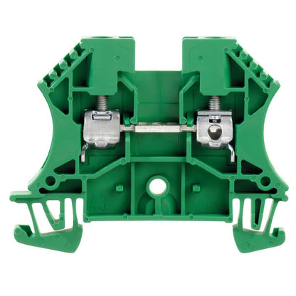 1020160000 - Green 4mm² Feed-Through Terminal Block, 32A Rating  (Pack of 100)