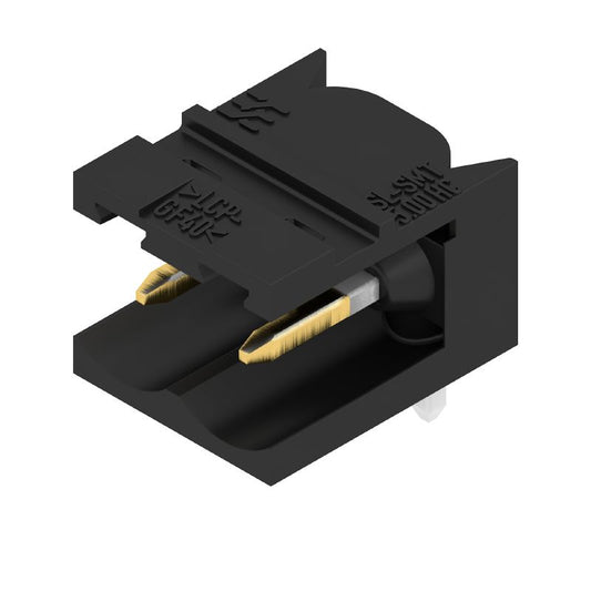2425770000 - 5.00mm 2-Pole Gold-Plated PCB Connector with 90° Elbow  (Pack of 100)