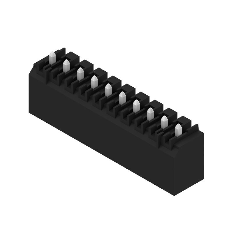 1753062001 - 10-Pole 3.50mm PCB Connector with Closed Side, Tin Finish  (Pack of 50)