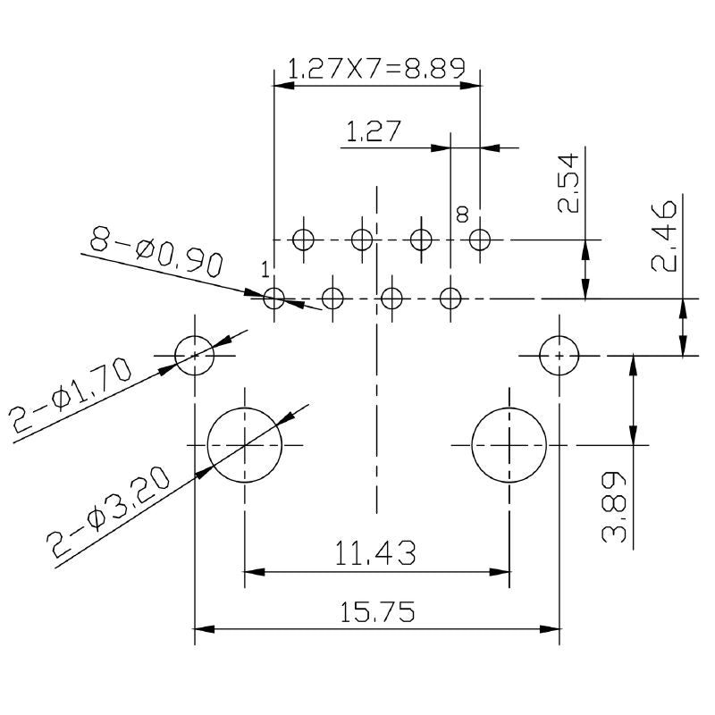 2636810000 - 180° RJ45M Connector with 8 Poles, 100 MBit/s Performance  (Pack of 120)
