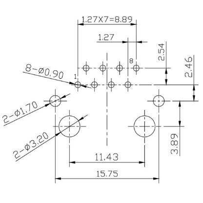 2636810000 - 180° RJ45M Connector with 8 Poles, 100 MBit/s Performance  (Pack of 120)
