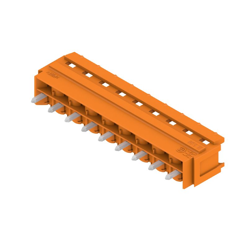 1581850000 - 9-Pole 5mm PCB Connector with 180° Angle and Tinned Finish  (Pack of 50)