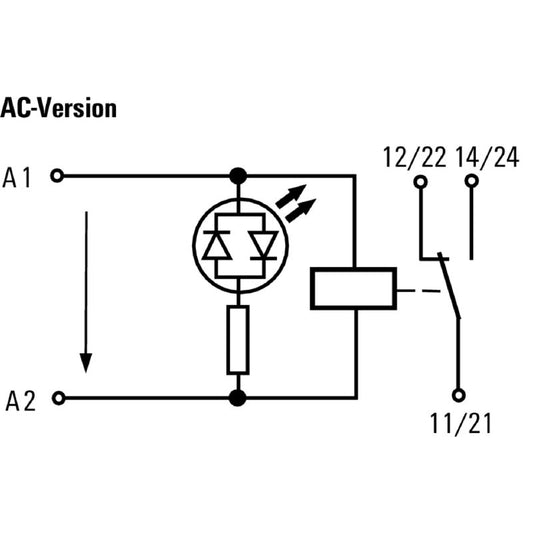 8810160000 - Compact 115VAC Relay Module with 1CO Contact, 66mm Depth  (Pack of 10)