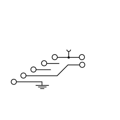 1784130000 - Dark Beige 1.5mm² Actuator Terminal with 6 Connections  (Pack of 50)