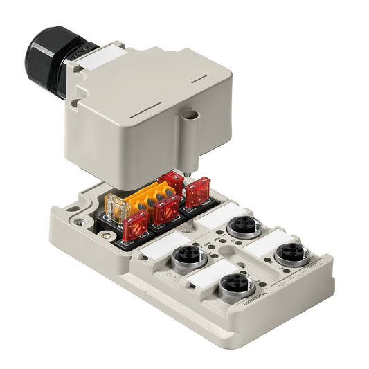 1989340000 - M12 Connector Hood with LED Indicator, 10-48V
