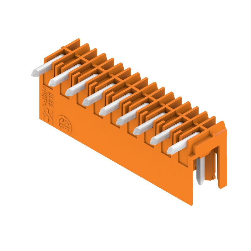 1597280000 - 3.50mm Pitch 9-Pole Male Connector, 90° Angle, Orange  (Pack of 50)