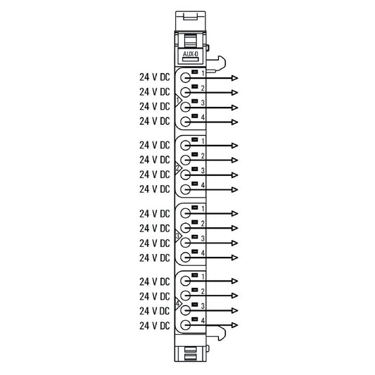 1334780000 - 16-Pole Potential Distribution Module for 24V DC Systems