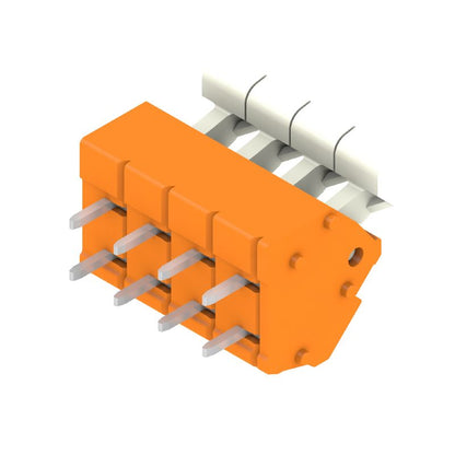 1914590000 - Tinned Orange 5mm PCB Terminal with 4 Poles & 3.5mm Pins  (Pack of 100)
