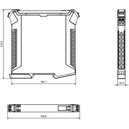 7760054123 - Fixed Passive Isolator for Current Signals - Galvanically Isolated