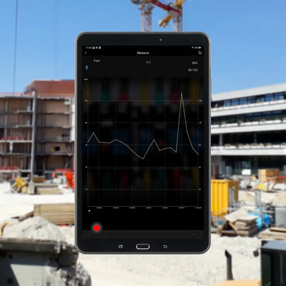 PCE-323 - Bluetooth Decibel Meter, 30-130 dB Range, Live Data Logging