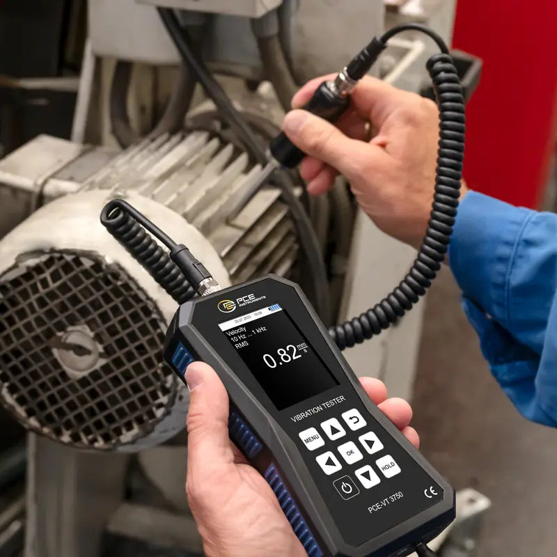PCE-VT 3750S - Handheld Vibration Meter with ISO Evaluation & Peak Measurement