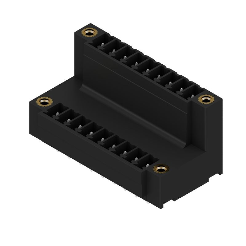 1035380000 - 18-Pole Black PCB Connector, 3.81mm Pitch, 180° Elbow  (Pack of 50)