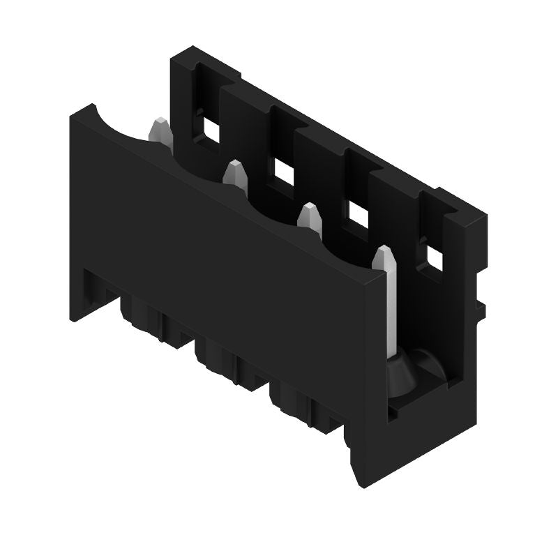 1775592001 - 5.08mm THT Male Header Connector, 4-Pole, Black Box  (Pack of 100)