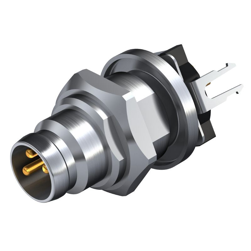2423490000 - M8 Three-Pole Plug Connector with Mounting Thread  (Pack of 25)