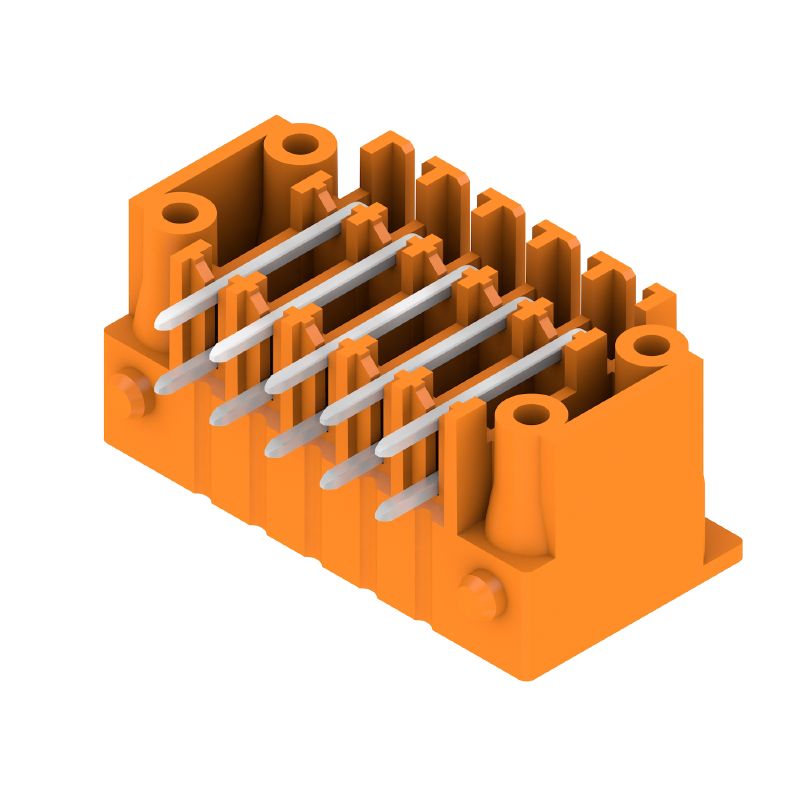 1040990000 - 3.81mm Male THT Connector, 10-Pole Flange Header in Orange  (Pack of 50)