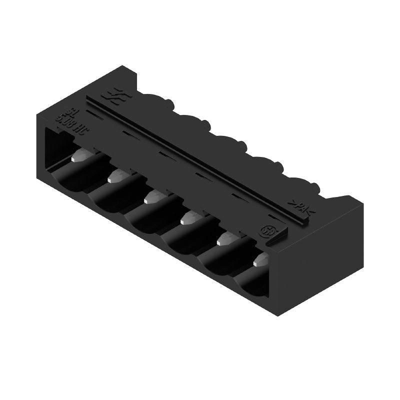 1155370000 - 6-Pole 5.08mm PCB Connector with 90° Elbow and Solder Pins  (Pack of 50)