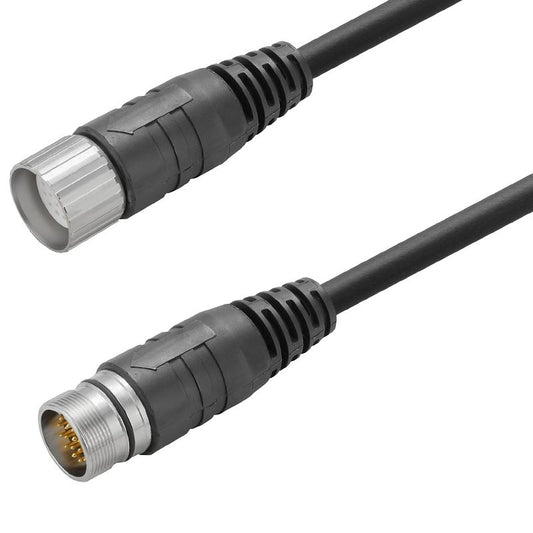 1541070150 - 1.5m M23 Connector Cable with 19 Poles, No Shielding