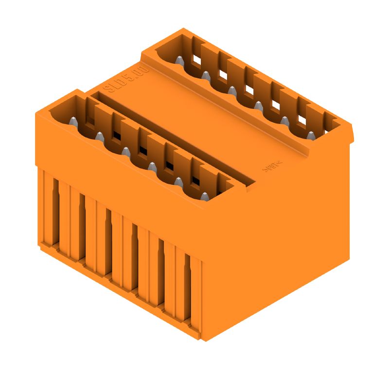 1614850000 - 5mm Pitch 12-Pole Male PCB Connector, Tin-Coated, Orange  (Pack of 50)